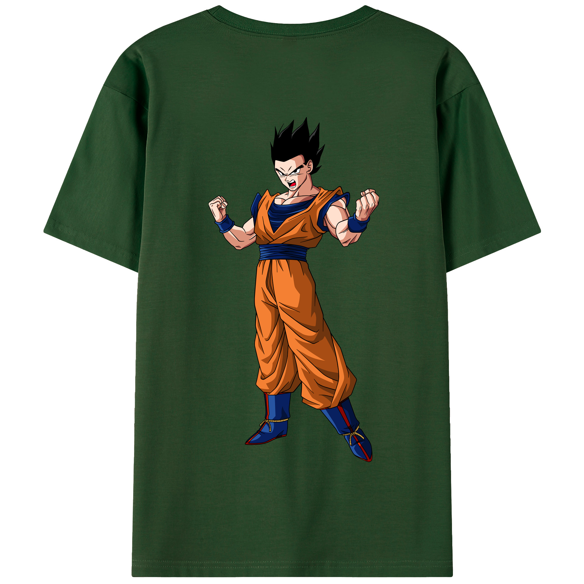 （画像用） ドラゴンボール 孫 悟飯（そんごはん）DRAGON BALL Son Gohan 綿100％半袖Tシャツ（背面プリント）